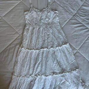 White Sleeveless Maxi Dress